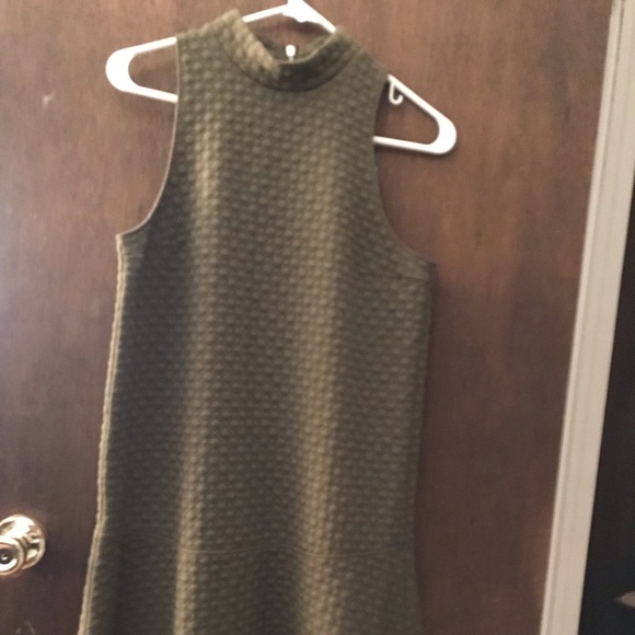 Dark Green Abercrombie and Fitch Skater Dress - Picture 6 of 8